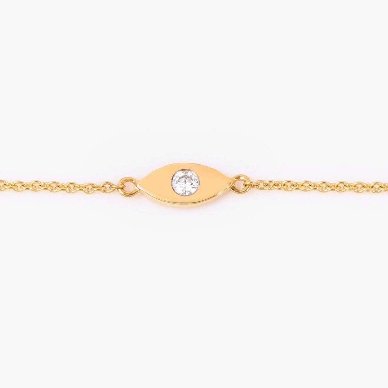 Gold Evil Eye Bracelet - Image 2