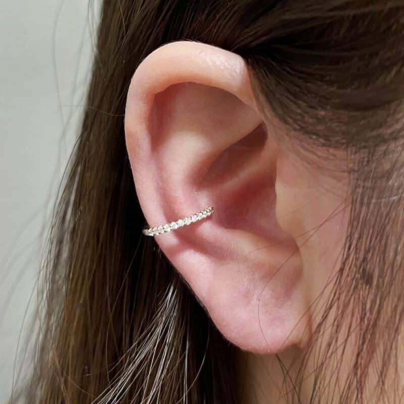 Half Eternity Ear Cuff - Image 4