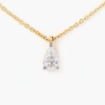 Pear Solitaire Necklace - Image 2