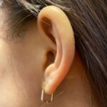 Rectangular Diamond Hoop - Image 4