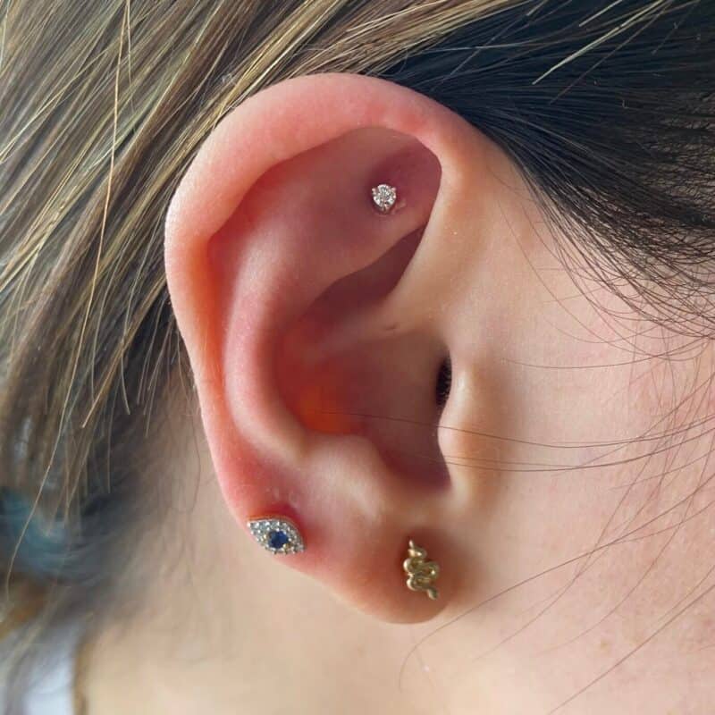 Round Brilliant Rook Barbell - Image 4